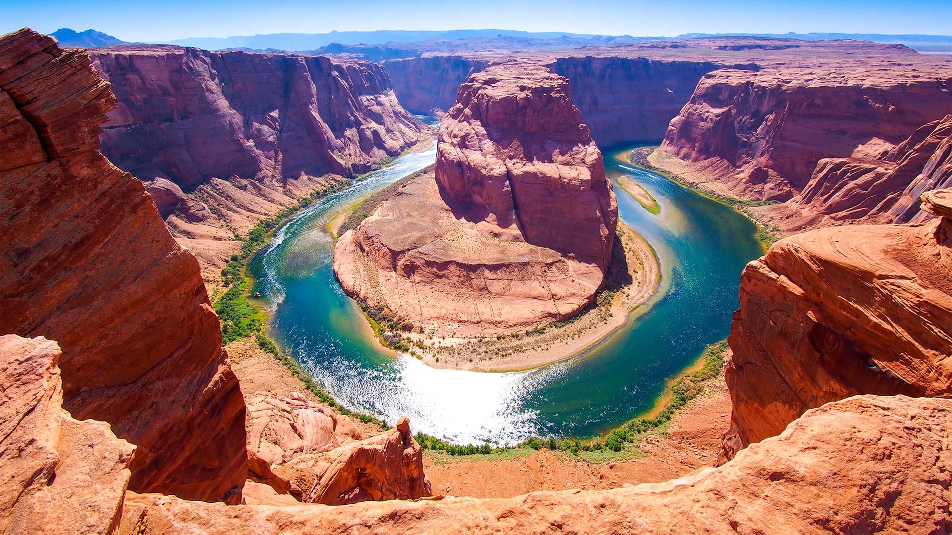 Horseshoe Canyon, Arizona - iconic Colorado River meander through red rock canyon